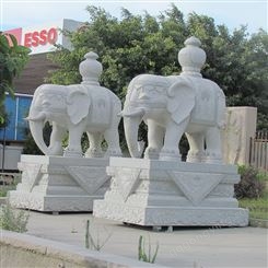 花岗岩石雕大象  景区摆放石雕大象  石雕大象价格