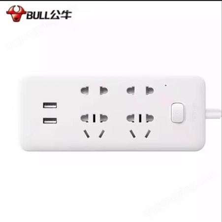公牛BULL USB口插座带线插板接线板GNV-UUB124