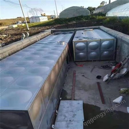 50吨不锈钢拼接水箱保温焊接水箱地埋式保温水箱304焊接水箱