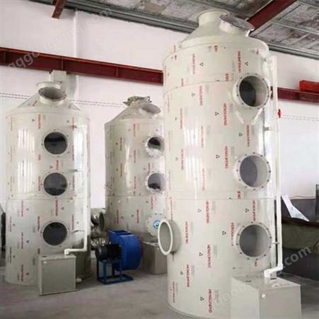 玻璃钢脱硫塔定制 供应废气净化成套设备  5万气旋混动喷淋塔加工