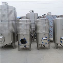 不锈钢316米勒板发酵罐果酒发酵罐鸿运达304酿酒设备