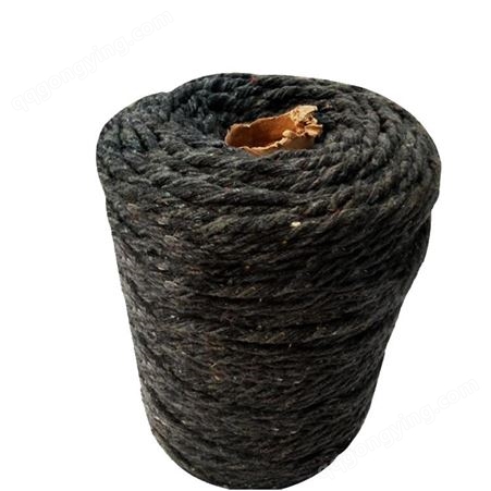 黑色多股水泥电杆封浆棉绳 保存简单 吸水性强
