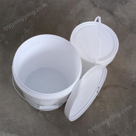 2升压盖塑料桶 带铁手提塑料桶 庆诺2公斤塑料圆桶