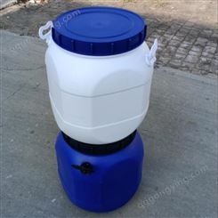 庆诺50升出口专用塑料桶 50L化工品出口包装桶 装固体的大口塑料桶