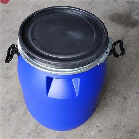 青岛50l铁箍桶厂家 带排气孔50kg法兰桶价格 庆诺 食品级出口桶50公斤