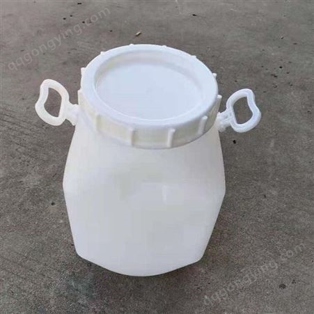 加厚25KG广口塑料桶厂家 河北25L大口塑料桶价格 庆诺25l圆口方桶报价