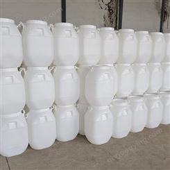 庆诺50升出口塑料桶 50公斤方桶白色 螺旋盖50L蜂蜜塑料桶