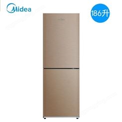 美的Midea 186升双门电冰箱 风冷无霜 精细分储 家用冰箱 双系统 感温探头 BCD-18WM
