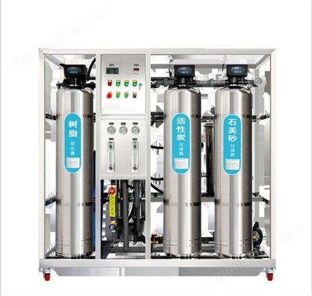 RO工业超纯水机0.25吨井水处理净化设备不锈钢0.5吨反渗透设备