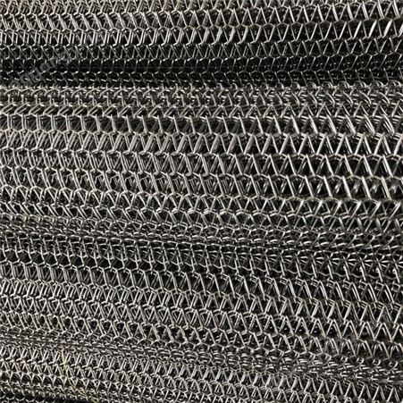 304不锈钢链杆式螺旋网带--耐高温食品流水线