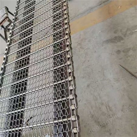 输送带 不锈钢菱形网带 耐热耐酸钢热处理网带 烘干大枣弹簧钢丝网