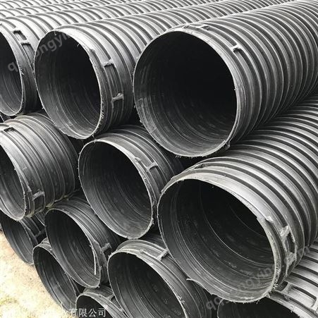 HDPE塑钢缠绕管 增强聚乙烯塑钢缠绕排水管 DN200-DN1200