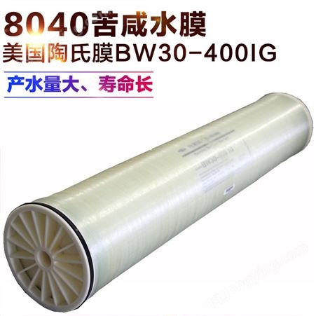 美国陶氏RO膜BW30-400反渗透膜BW30FR-400/34纳滤膜NF270-400
