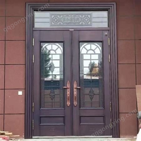 普罗盾玻璃门家用进户门安全门别墅大门对开门单门支持定制