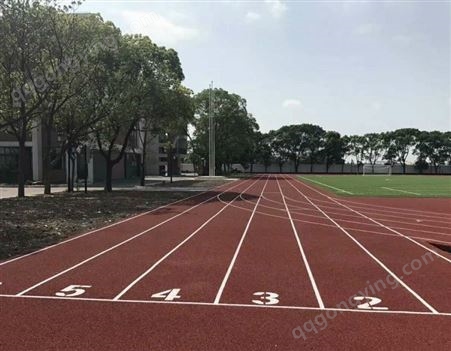 荣腾 混合型学校塑胶跑道材料 操场运动场跑道