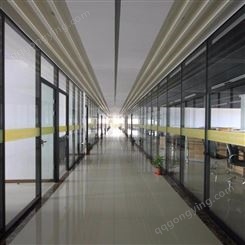 西安办公室玻璃隔断 欧盾多年经验 工厂直销  西安不锈钢玻璃隔断批发