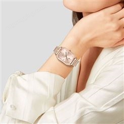 稳达时-2603新款玫瑰金钢带手表女韩版时尚休闲镶钻防水