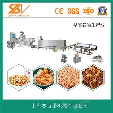 SLG85双螺杆早餐谷物生产线 山东赛百诺 85早餐谷物设备