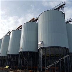 平底仓 大型粉煤灰储存罐 钢板库 直径35m 防腐 耐磨