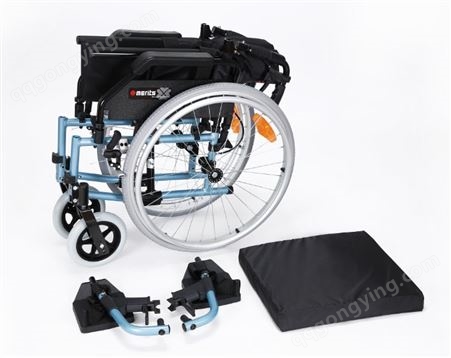 美利驰铝合金136kg承重50cm座宽车折叠残疾人代步车L125