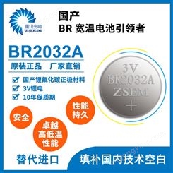 BR2032A 耐高温耐低温-40℃～ +125℃一次性3V锂纽扣电池 汽车胎压（TPMS）电池