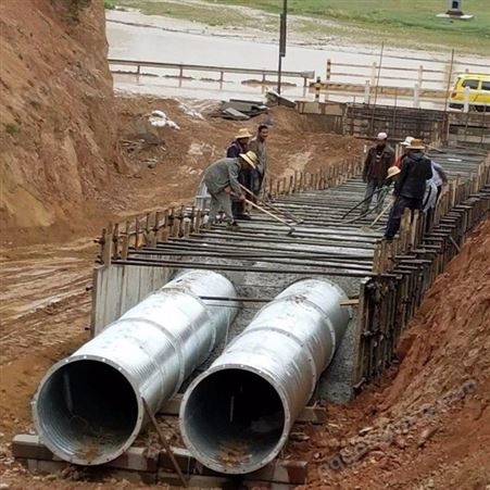 陕西钢波纹涵管厂家 桥梁 隧道 公路抗压排水排污管一米报价