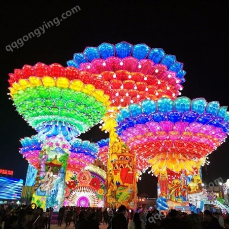 华亦彩花灯公司 承办大型灯会 新年花灯制作 自贡彩灯公司 大型灯会制作厂家