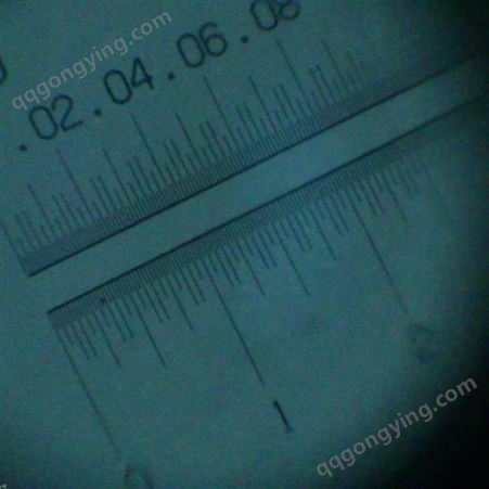 美国MLO玻璃菲林尺刻度线纹尺 公英制刻度