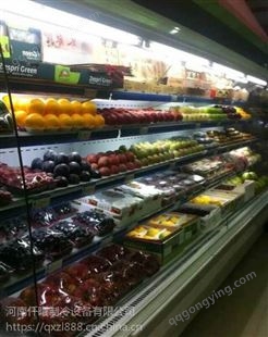 平顶山水果超市风幕柜 蔬菜风冷保鲜柜 饮料牛奶展示柜