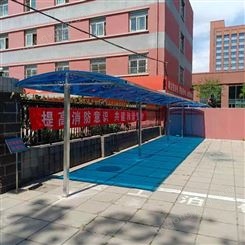 耐力板自行车棚 北京停车棚厂家 阳光板电车充电篷