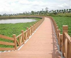 混泥土仿木护栏景区园林栏杆新农村建设河道围栏