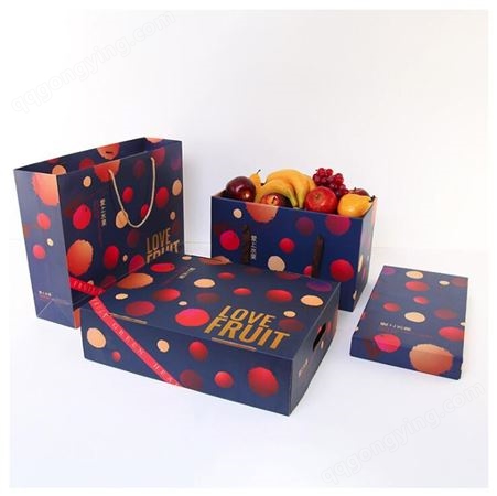 生产水果生鲜包装 手提纸袋 印刷包装盒 彩盒定制 佳缘印刷厂