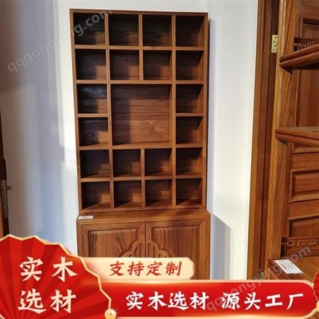 森雕木工 厂家中式红木架实木置物架 古董架展示柜摆件隔断陈列柜