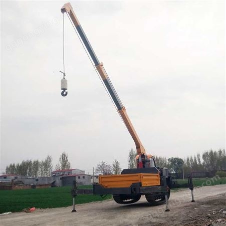 农用履带运输吊机  3吨履带运输吊机