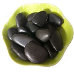 川青矿产品 2-5公分 黑色鹅卵石 树坑用黑卵石 铺路石子
