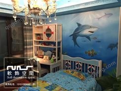 定制海底世界主题儿童房墙体彩绘