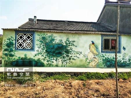 农村墙体彩绘、农村3D立体画、新农村壁画彩绘、美丽乡村文化墙彩绘