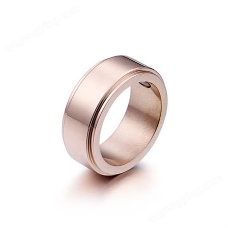 亚马逊wish新款饰品批发 时尚个性新款戒指  玫瑰金钛钢戒指 代发