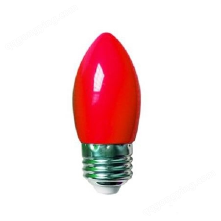 LED彩色灯泡E27螺口3W家用室内装饰红光绿蓝光黄橙色紫色粉红节能