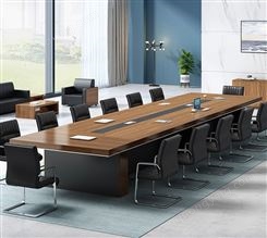 办公家具会议桌长桌简约现代长方形大型洽谈桌椅组合工作台培训桌JY-HJ-031