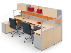 办公家具  办公桌  屏风卡位 简约办公桌 现代员工桌JY-PZ-018