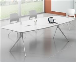 嘉诣家具办公会议桌子长条桌简约现代实木办公桌长方形实木接待培训JY-WQ-424