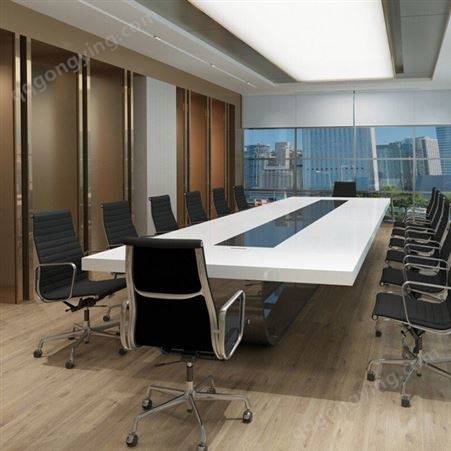 办公家具大型会议桌长桌 简约现公桌椅组合板式长方形培训桌JY-HJ-030