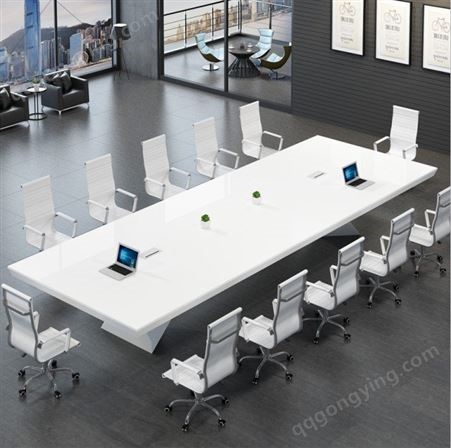 办公家具大型会议桌长桌 简约现公桌椅组合板式长方形培训桌JY-HJ-027