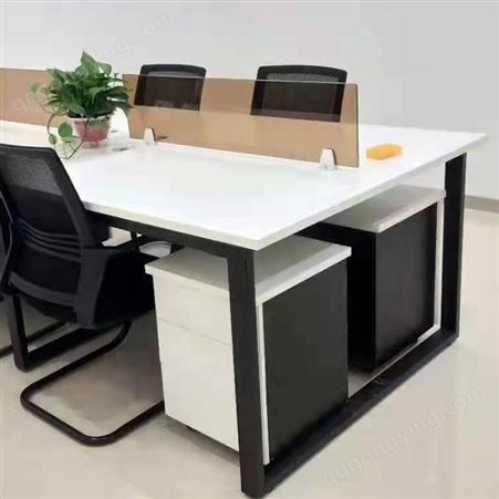 定制办公室 职员3 6人办公桌 加长加宽型实木板材 威鸿家具