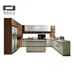 南京整体厨房橱柜定制 大理石橱柜台面 免费上门测量 雅赫软装
