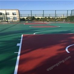 球场施工 硅pu篮球场材料 永兴 篮球场用材料 专业生产