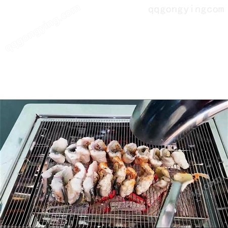 韩丰厨具韩式餐厅商用嵌入式炭火鳗鱼烧烤炉 长方形炭火鳗鱼烧烤炉